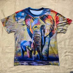 ZooTop Bear Graphic Tee Elephants XXL